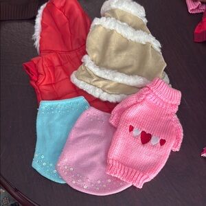 Pet sweaters bundle of four size medium
